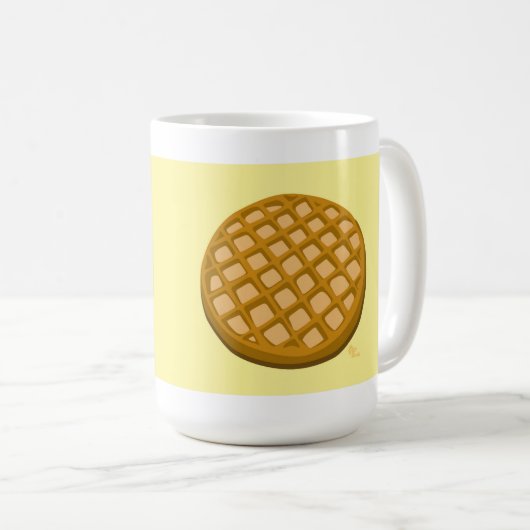 Waffel-Tasse Kaffeetasse (VorderseiteRechts)