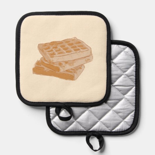 Waffel Topflappen (Vorderseite/Rückseite)