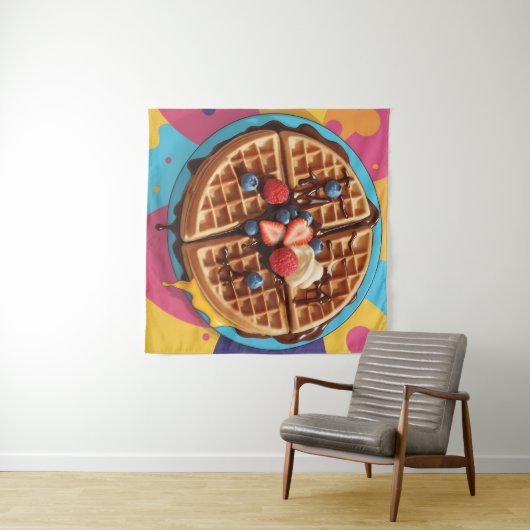 Waffel Wandteppich (Beispiel (Horizontal))