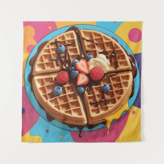 Waffel Wandteppich (Vorderseite)