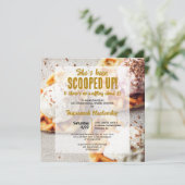 WaffelBrautparty Einladung (Stehend Vorderseite)