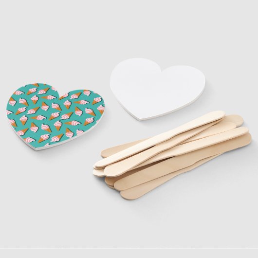 Waffelcones Eis und gefrorenes Jogurt-Muster Fächer (Non-assembled)