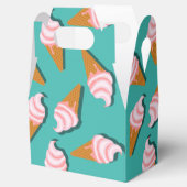 Waffelcones Eis und gefrorenes Jogurt-Muster Geschenkschachtel (Geöffnet)