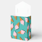 Waffelcones Eis und gefrorenes Jogurt-Muster Geschenkschachtel (Geöffnet)