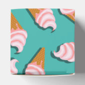 Waffelcones Eis und gefrorenes Jogurt-Muster Geschenkschachtel (Oben)