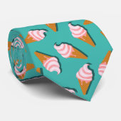 Waffelcones Eis und gefrorenes Jogurt-Muster Krawatte (Gerollt)