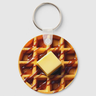 Waffeldarstellung Schlüsselanhänger