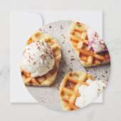 Waffeldusche Einladung (Rückseite)