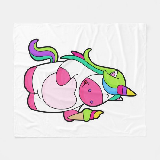 Waffeleis Fleecedecke (Vorderseite (Horizontal))