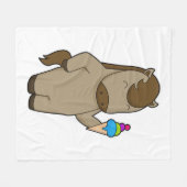 Waffeleis Fleecedecke (Vorderseite (Horizontal))