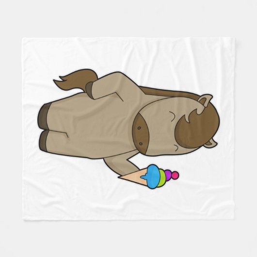 Waffeleis Fleecedecke (Vorderseite (Horizontal))