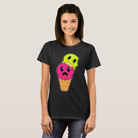 Waffeleis Halloween T-Shirt (Vorne ganz)