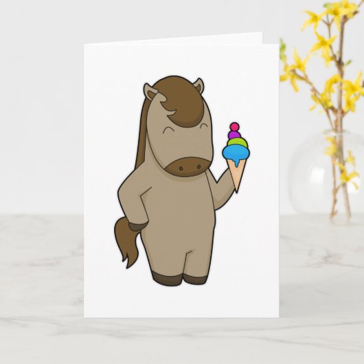 Waffeleis Karte (Gelbe Blume)