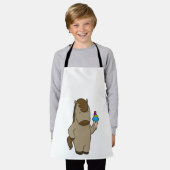 Waffeleis Schürze (Getragen)