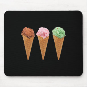 Waffeleis und Schokoladencreme Mousepad