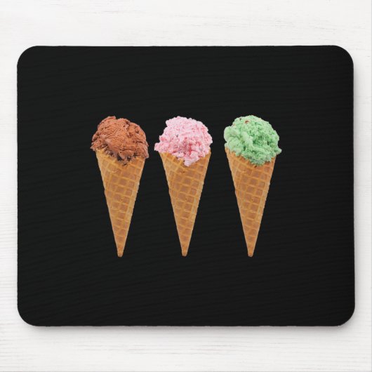 Waffeleis und Schokoladencreme Mousepad (Vorne)