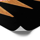 Waffeleis und Schokoladencreme Poster (Ecke)