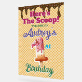 Waffeleiscreme Cone 1. Geburtstag Acrylschild (Winkel)