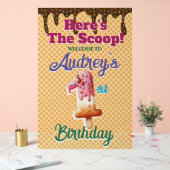 Waffeleiscreme Cone 1. Geburtstag Acrylschild (Hochzeit)