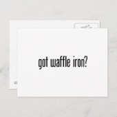Waffeleisen got postkarte (Vorne/Hinten)