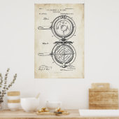 Waffeleisen-Patentdruckplakat 1883 Poster (Küche)