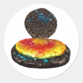 Waffeleisen Runder Aufkleber (Vorderseite)