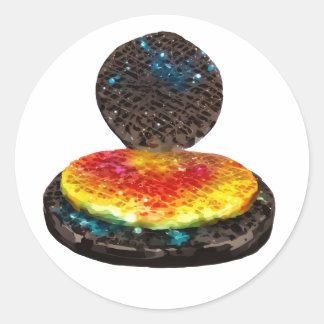 Waffeleisen Runder Aufkleber