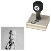 Waffeleiskegel Gummistempel (Stempel)