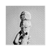Waffeleiskegel Gummistempel (Prägung)