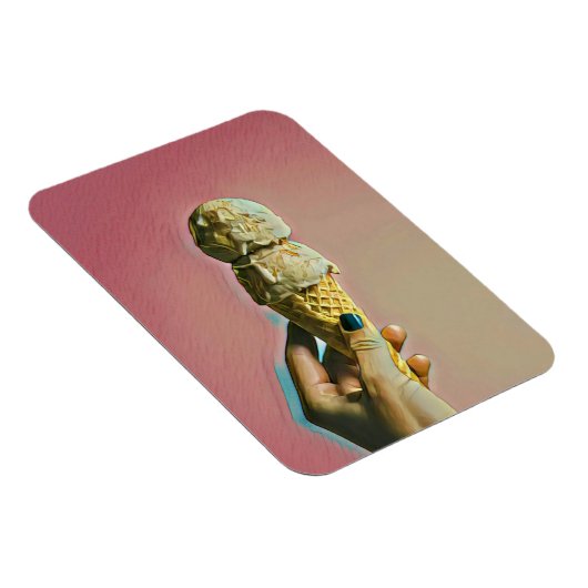 Waffeleiskegel Magnet (Rechte Seite)