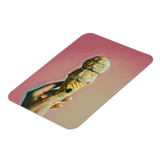 Waffeleiskegel Magnet (Linke Seite)