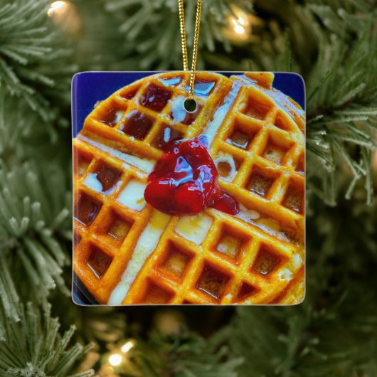 WaffelFoto Keramikornament (Baum)