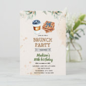 Waffelkaffee Einladung (Stehend Vorderseite)