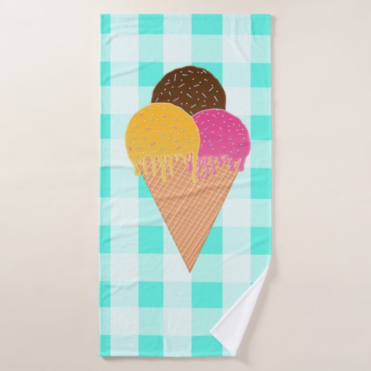 Waffelkegel Badehandtuch (Badehandtuch)