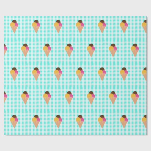 Waffelkegel Geschenkpapier (Flach)