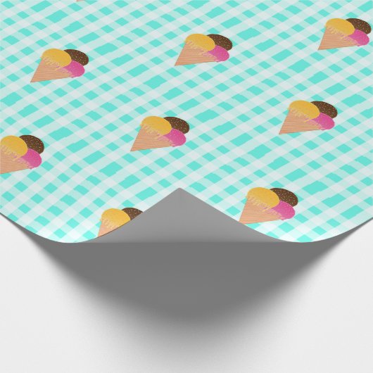 Waffelkegel Geschenkpapier (Ecke)