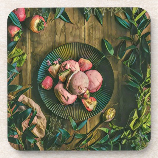 Waffelkegel Getränkeuntersetzer (Vorderseite)