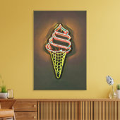 Waffelkegel Leinwanddruck (Insitu (Wohnzimmer))