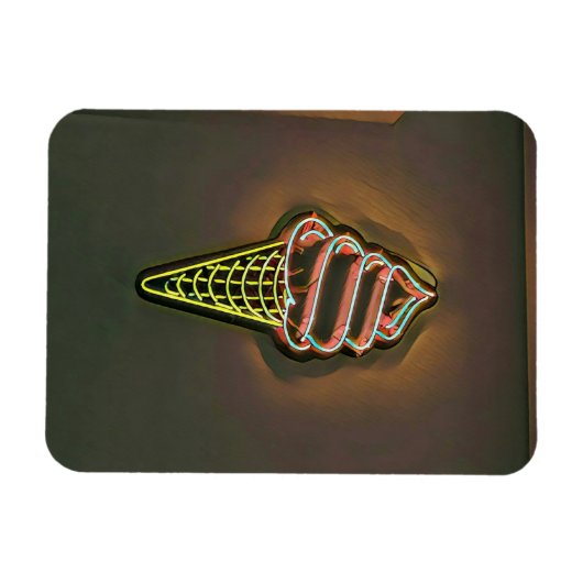 Waffelkegel Magnet (Horizontal)