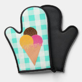 Waffelkegel Ofenhandschuh (Vorderseite/Rückseite)