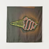 Waffelkegel Wandteppich (Vorderseite (Horizontal))