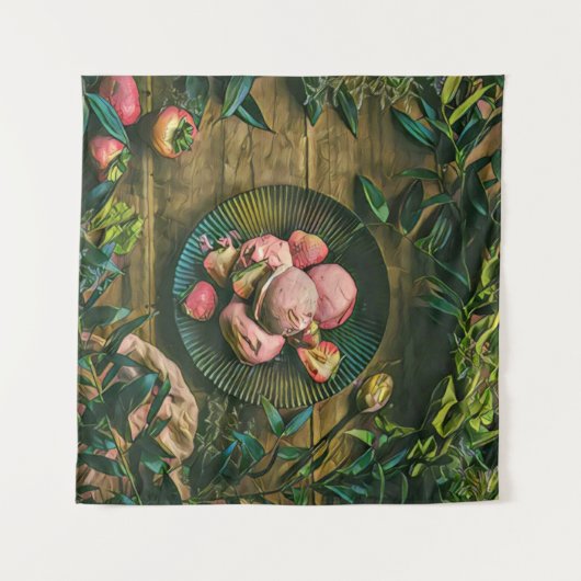 Waffelkegel Wandteppich (Vorderseite)