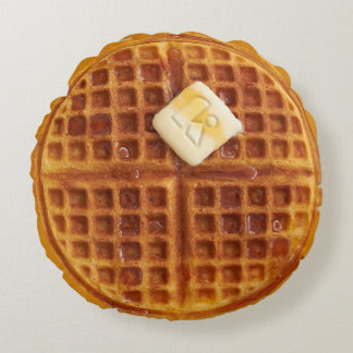Waffelkissen Rundes Kissen