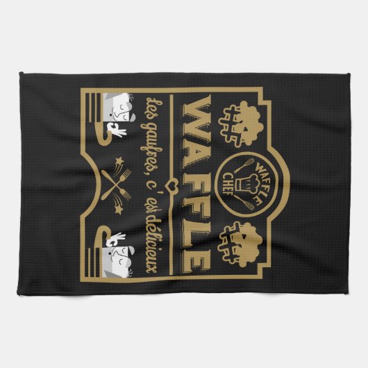 WaffelKoch Geschirrtuch (Horizontal)