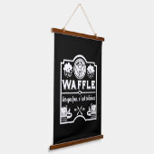 WaffelKoch Wandteppich Mit Holzrahmen (Gewinkelt)