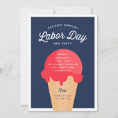 Waffelkone Einladung (Vorderseite)