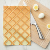 Waffelkone mit Sprinklen aus Eis, Tropfen Geschirrtuch (Viertel Falte)