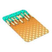 Waffelkone mit Sprinklen aus Eis, Tropfen Magnet (Rechte Seite)
