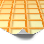 Waffelkone mit Sprinklen aus Eis, Tropfen Poster (Ecke)