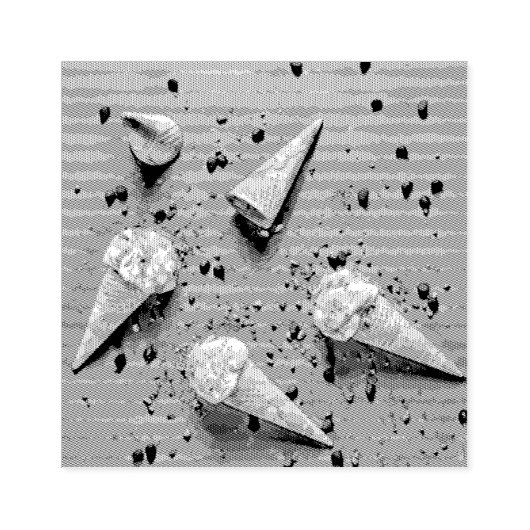 Waffelkons Gummistempel (Prägung)